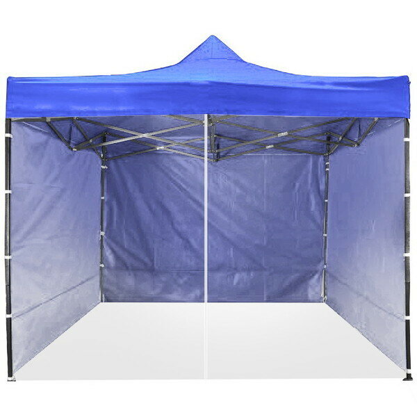 Тент-шатер «Дворец» раздвижной 3*3*2,5м, стенки+антимоскитная сетка, синий