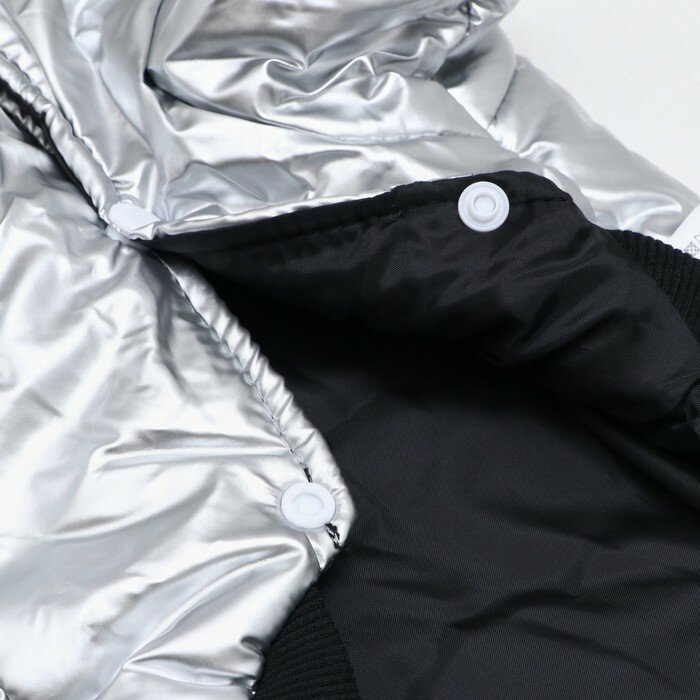 Куртка для собак "Космонавт", размер 10, чёрно-золотая (ДС 25, ОШ 30, ОГ 38 см) 9078285 - фотография № 9