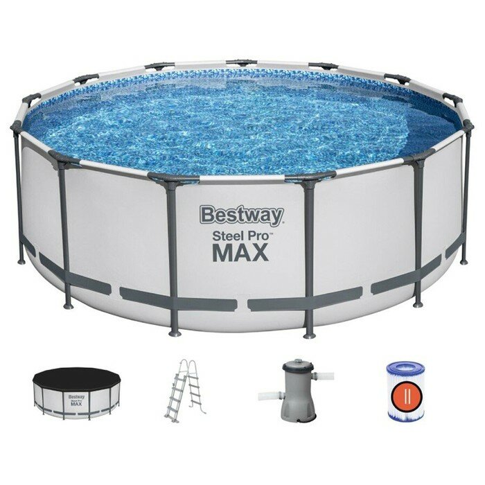 Bestway Бассейн каркасный Pool Set 396 х 122 см фильтр-насослестницатент 5618W