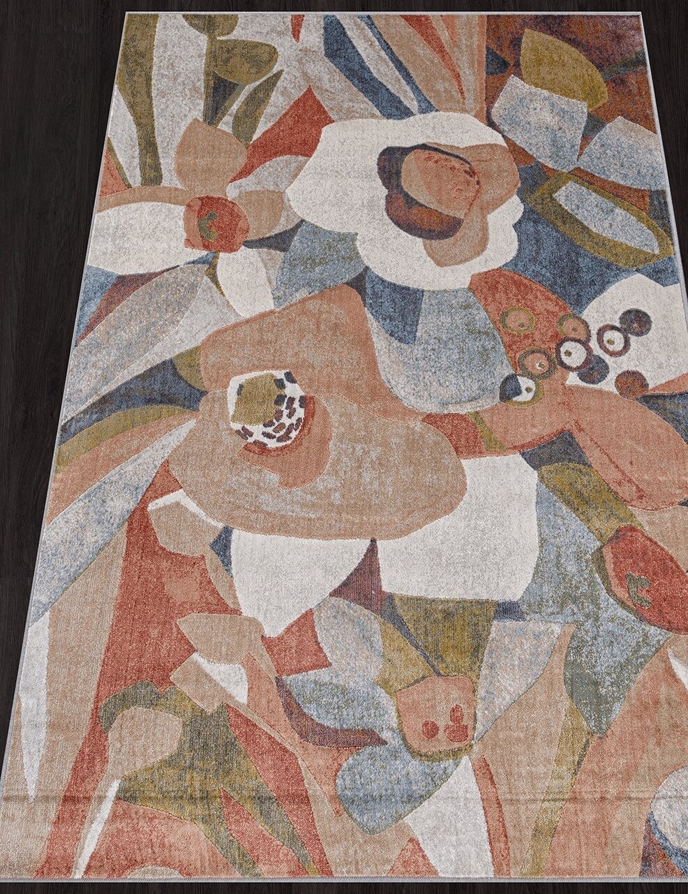 Ковер MAYUMI - Прямоугольник Многоцветный, Современный, Бельгия (100 см. на 140 см.) - фотография № 1