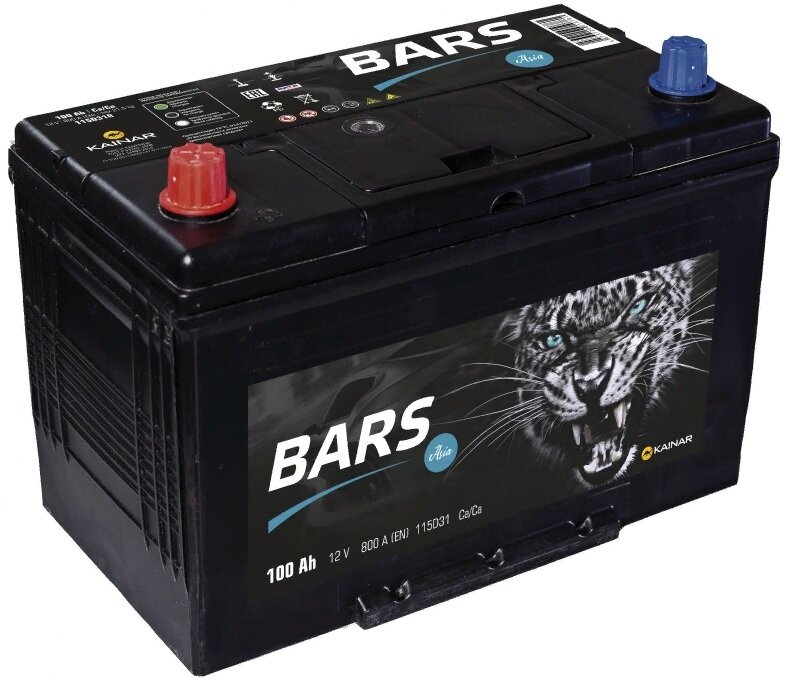 Аккумулятор BARS Asia 6СТ-100 АПЗ п.п. 115D31R 306х175х225