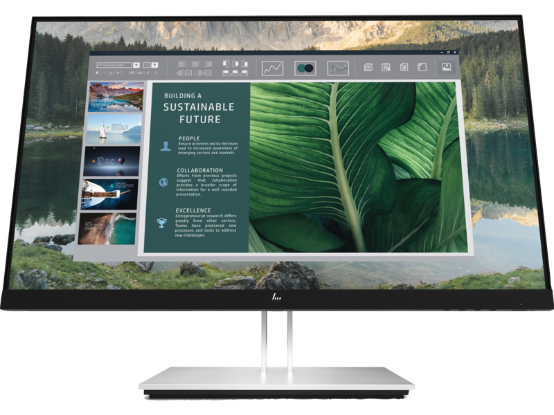 HP Монитор HP E24u G4 23,8 Monitor 1920x1080, 16:9, IPS, 250 cd/m2, 1000:1, 5ms, HDMI, USB-C, USB, DisplayPort, 50/60 Hz, Silver (нет евровилки, опция)