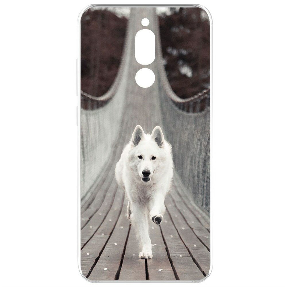 Чехол-накладка Krutoff Clear Case Пес на мосту для Xiaomi Redmi 8