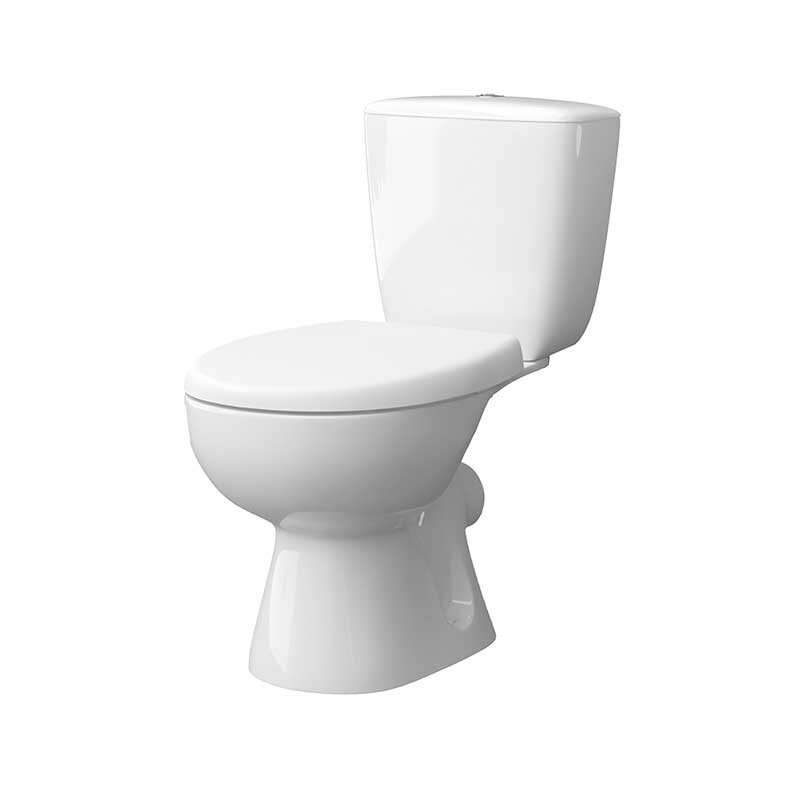 фото Унитаз-компакт Керамин Позитано ЖС Инкоэр 750х640х360 напольный, с жестким сиденьем, с двухрежимной спускной арматурой и креплением для унитаза (CS00087117)