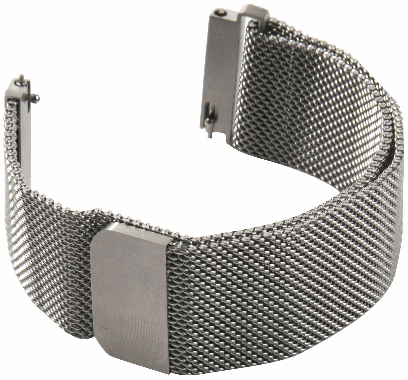 фото Ремешок для смарт-часов Barn&Hollis универсальный магнитный, 20 mm, металл, серебристый УТ000026792