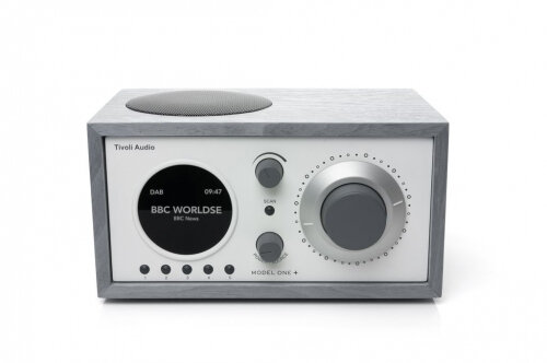 Радиоприемник с часами TIVOLI AUDIO Tivoli Model One+, серый/белый