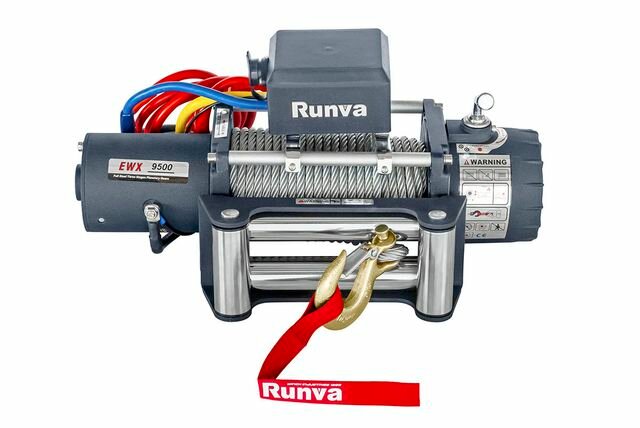 Лебёдка электрическая 12V Runva 9500 lbs 4350 кг