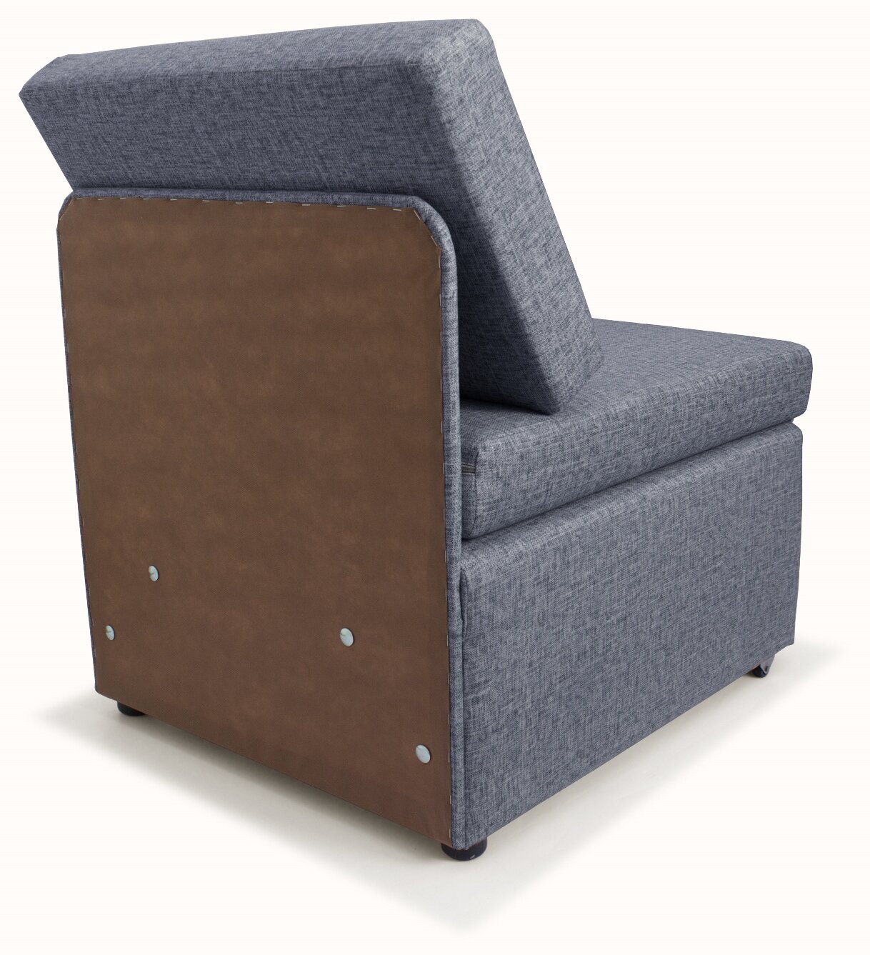 Кресло-кровать Миник 3в1: кресло, кровать, кушетка. 65х89х74 см, с ящиком, выкатной механизм трансформации, велюр Rich Grey - фотография № 8