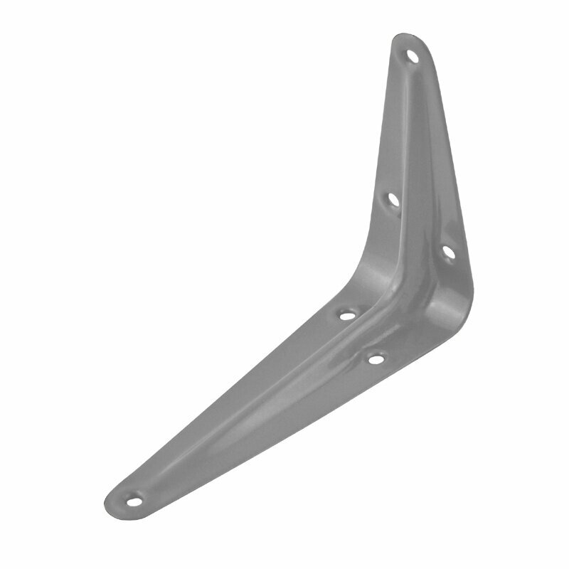 фото Уголок для полок (консольный кронштейн) 150х125мм серебро