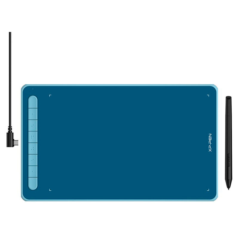 Графический планшет XPPen Deco Deco LW Blue голубой (it1060b_be) - фото №2