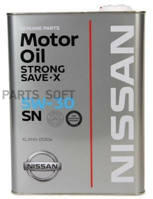 Жидкость моторная 5W-30 NISSAN SN STRONG SAVE X SN/GF-5 KLAN5-05304 4л (ORIGINAL)
