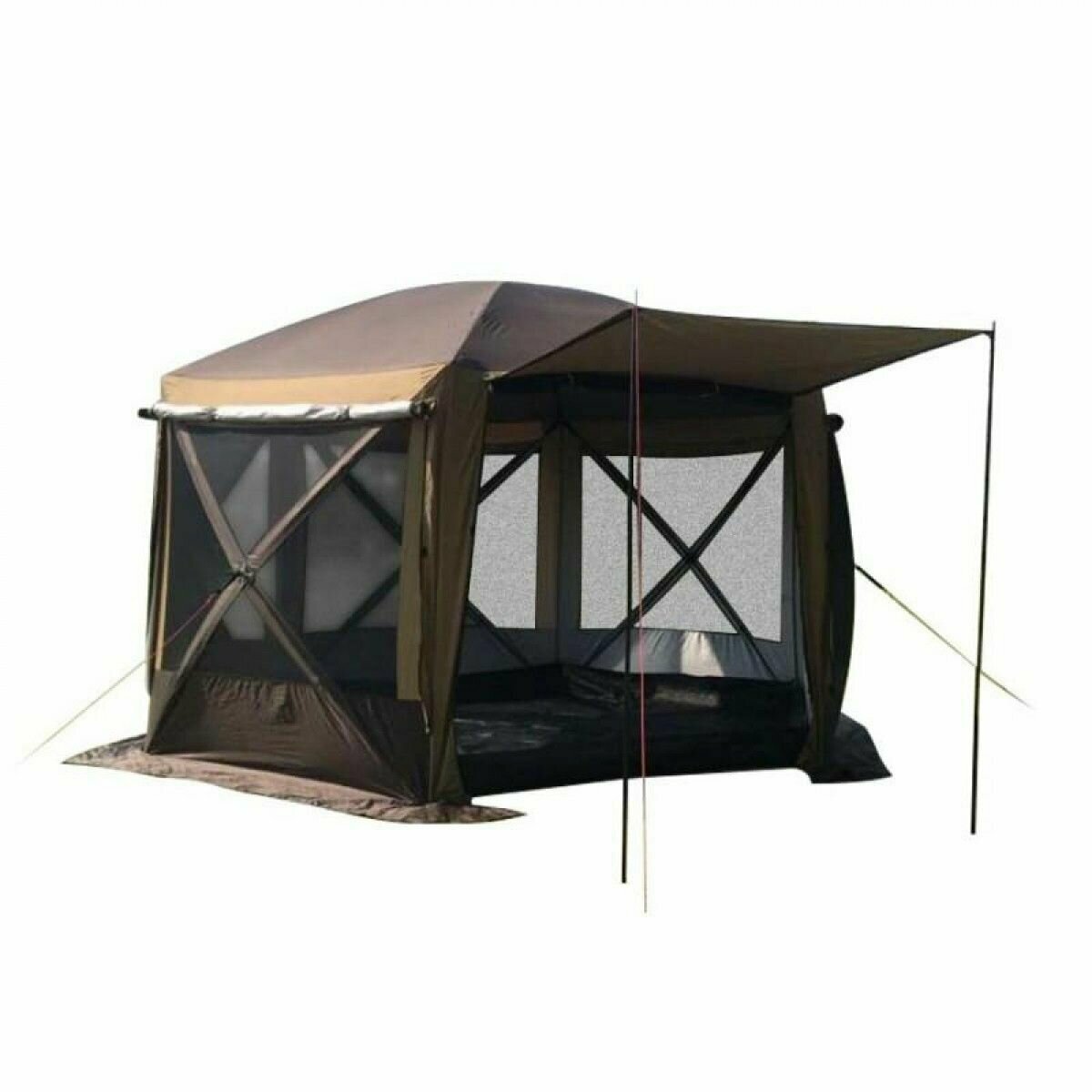 Шестиугольный шатер с полом 3,6*3,6 м. Mircamping 2905 (1 вход)