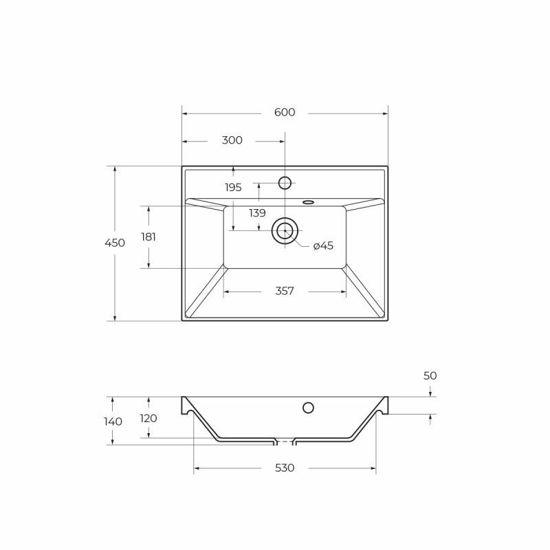 База под раковину BelBagno Aurora-600-2C-SO-RT - фото №12