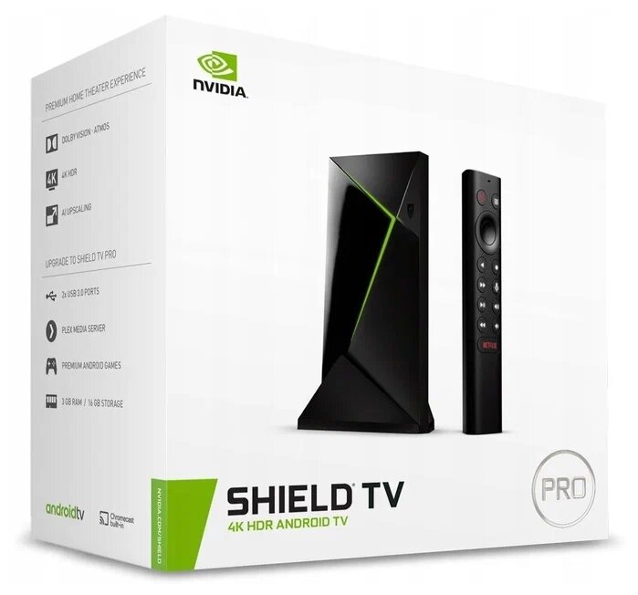 ТВ-приставка NVIDIA SHIELD TV PRO 4K HDR, черный