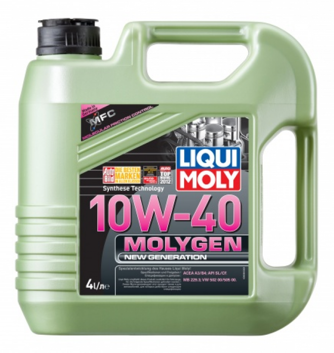 Полусинтетическое моторное масло LIQUI MOLY Molygen New Generation 10W-40