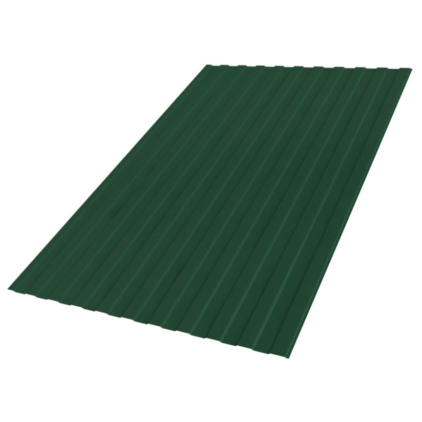 Профнастил С21 1051х2000х0.4 мм зеленый мох