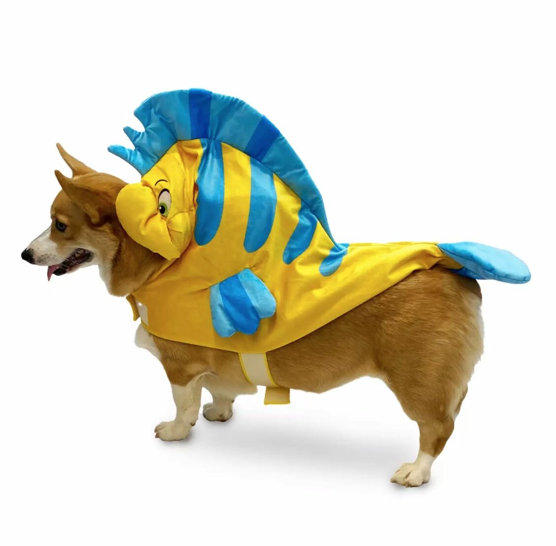 Костюм рыбки Флаундера для собак из мультфильма "Русалочка" Disney Store размер L - фотография № 1