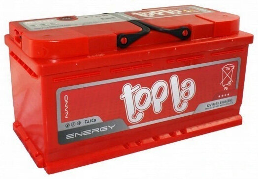 Аккумулятор автомобильный Topla Energy 108092 6СТ-92 обр. (низкий) 353x175x175