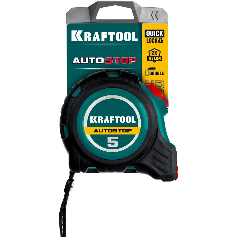 Рулетка с автостопом KRAFTOOL AutoStop 5м х 25мм (3412-5-25)