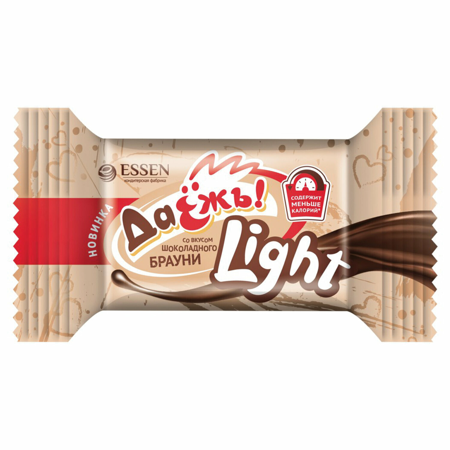 Конфеты шоколадные ESSEN «ДаЁжъ!» Light со вкусом шоколадного брауни, 500 г, пакет - фотография № 3