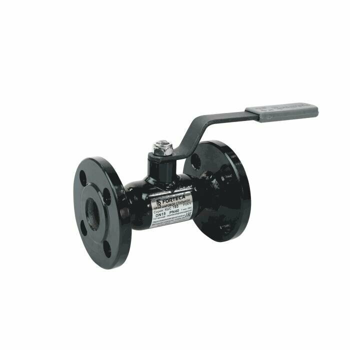 фото Кран шаровой сталь 11с67п Ду 15 Ру40 фл L=130мм полнопроходной FORTECA 193.1.015.040