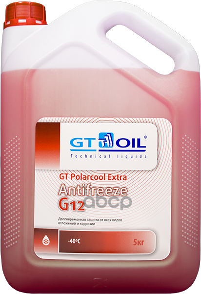 Антифриз Gt Oil Polarcool Extra Красный G12 5Л GT OIL арт. 1950032214069