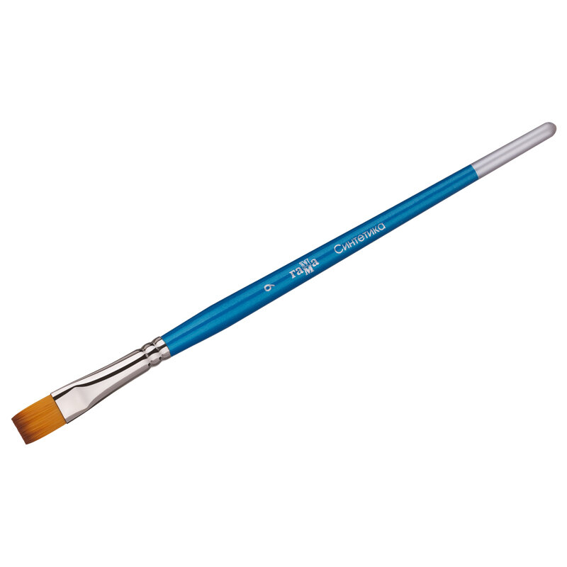 фото Кисть синтетика, Гамма, плоская №09, 3 шт