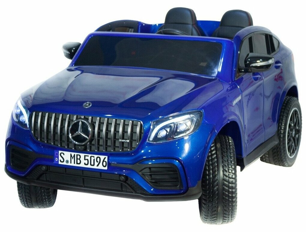 Электромобиль Toyland Mercedes-Benz AMG GLC63 Coupe 4X4 ХМХ608, двухместный, синий глянец