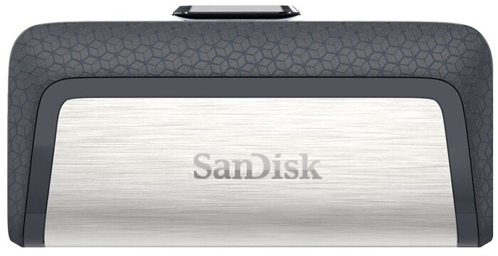 SanDisk Накопитель USB flash 128ГБ SanDisk Ultra Dual Drive SDDDC2-128G-G46, OTG, серебр.-черный (USB3.1, Type-C)