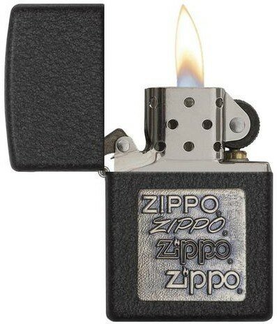 Зажигалка ZIPPO Classic с покрытием Black Crackle™, латунь/сталь, чёрная, матовая, 38x13x57 мм № 362 - фотография № 2