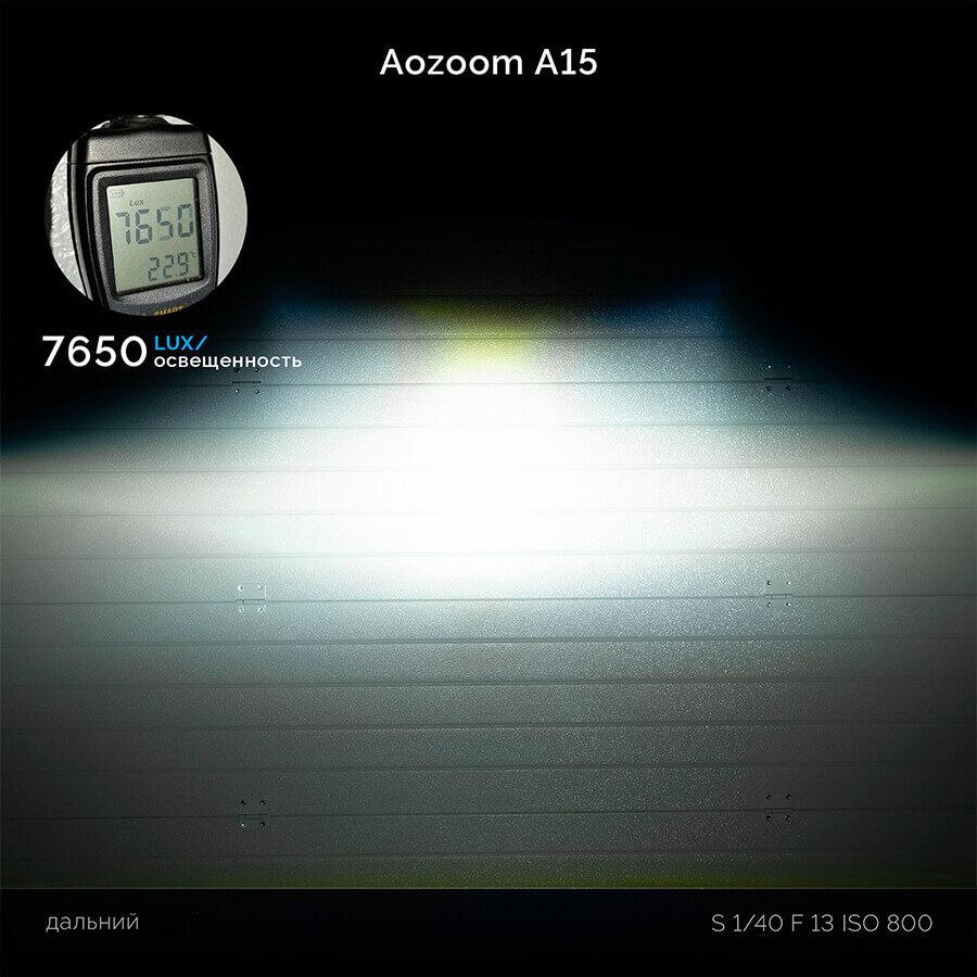 Би диодные линзы AOZOOM A15 2022 3,0 дюйма съемное крепление 3R 5500К комплект 2 шт — фото 4