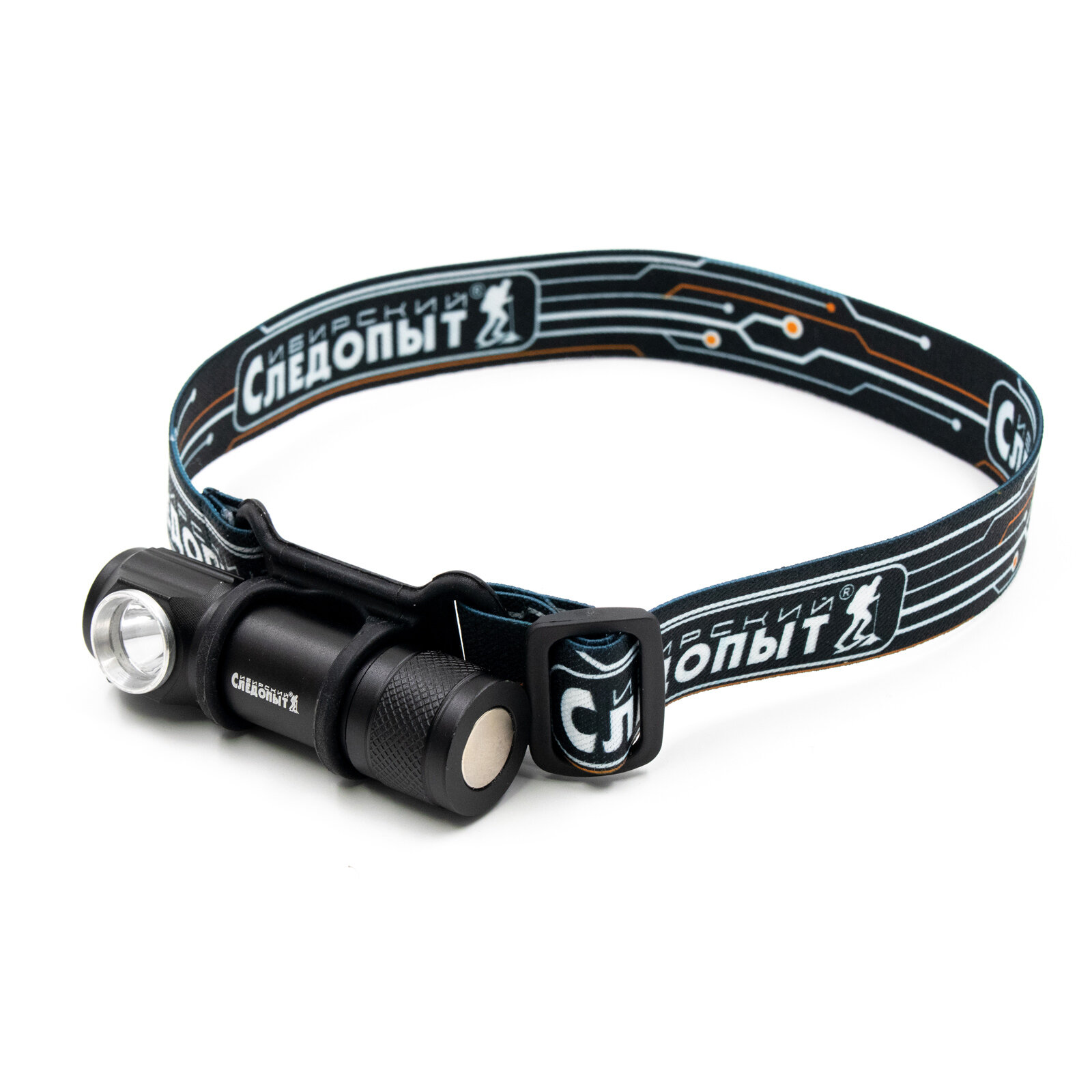 фото Фонарь налобный "сибирский следопыт-тензор", съемный, 1 LED, аккум. 220В, USB/200/