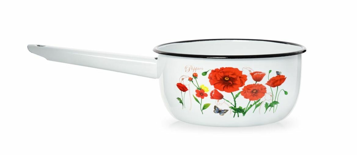 фото Ковш эстет Ковш ЭТ-72804 Красные маки 1.5л