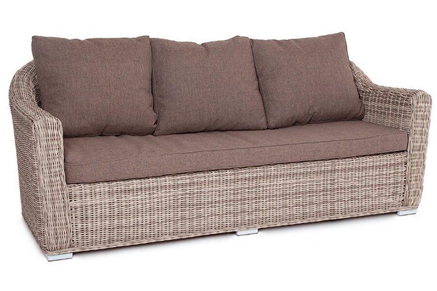 4SIS диван Фабриция трехместный - серый - фотография № 1