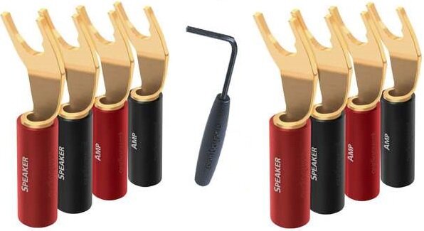 фото AudioQuest SureGrip 100 Multi-Spade gold (set 8)