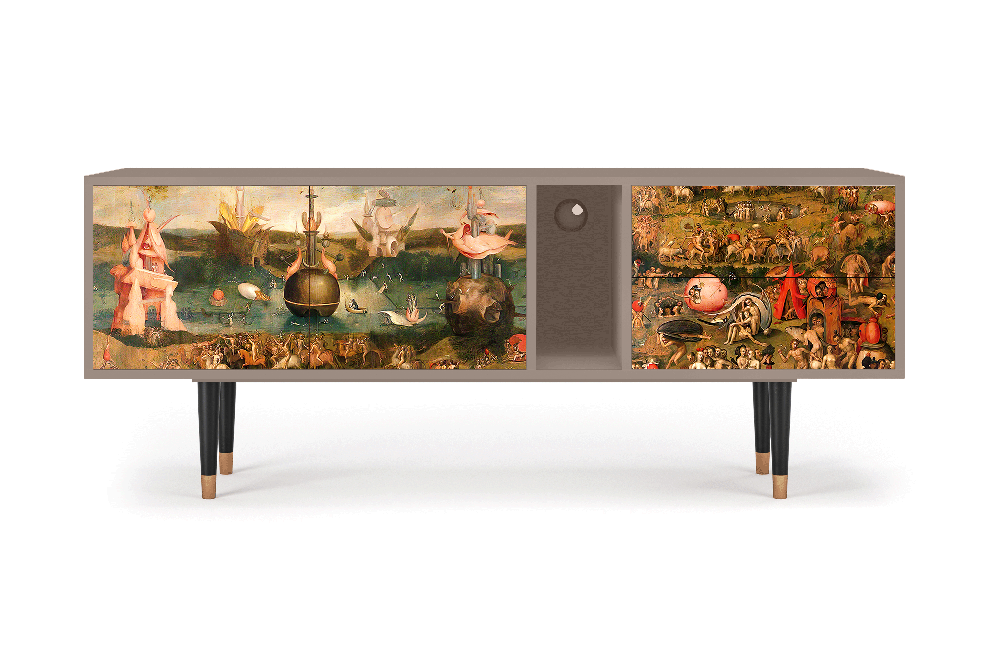 ТВ-Тумба - STORYZ - T1 Garden of Earthly Delights by Hieronymus Bosch, 170 x 69 x 48 см, Бежевый - фотография № 2