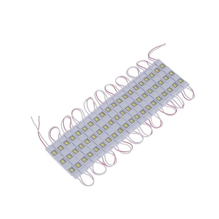 Светодиодный модуль SMD5630, 1.5 Вт, 3 LED, 135 Lm, IP65, 6500К ,12V белый, набор 20 шт. - фотография № 2