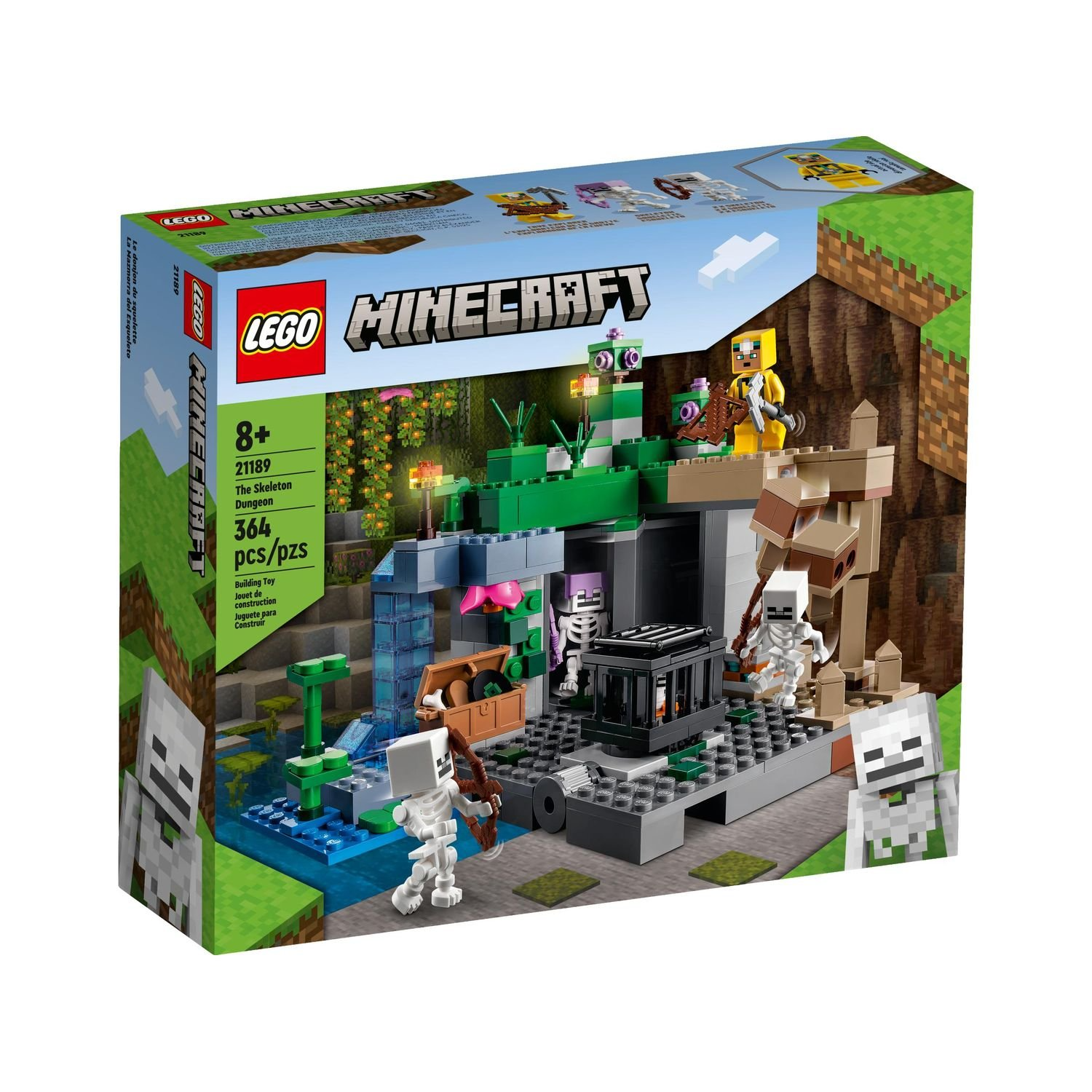 Конструктор LEGO Minecraft Подземелье скелетов The Skeleton Dungeon 364 детали