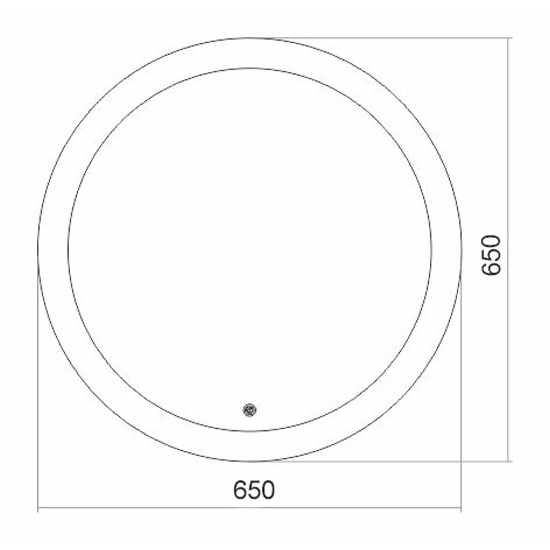 Зеркало Azario Перла d650 c сенсорным выключателем ФР-1534 - фотография № 2