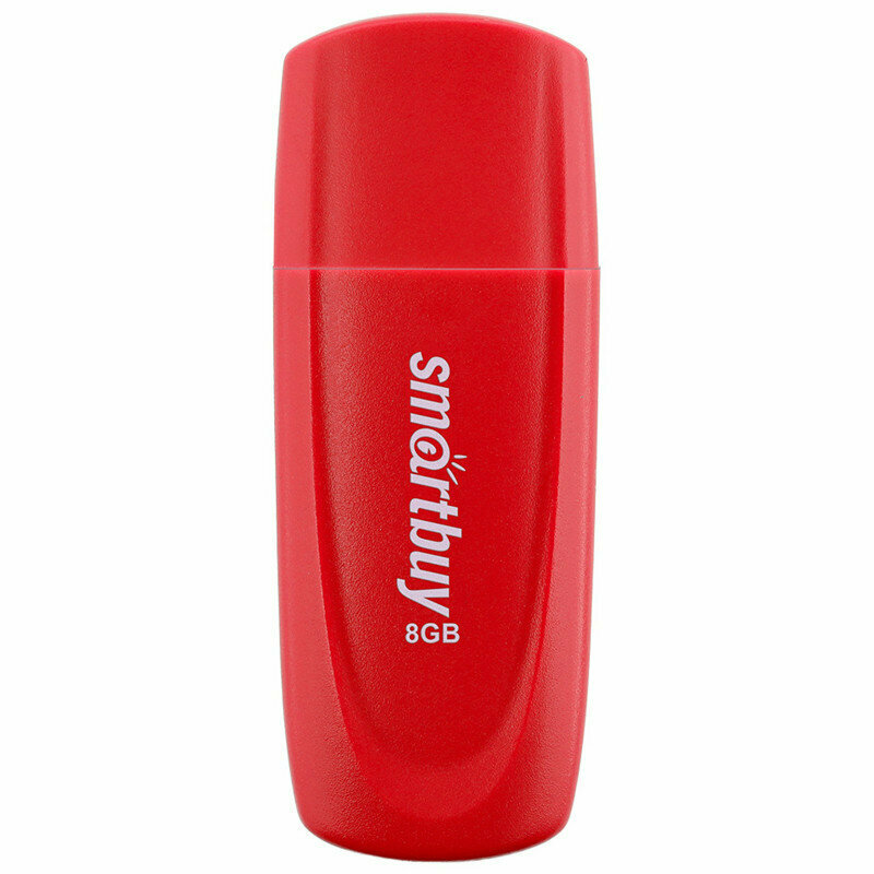 Память Smart Buy "Scout" 8GB, USB 2.0 Flash Drive, красный, 350450