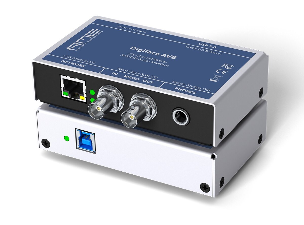 RME Digiface AVB интерфейс USB 3.0 мобильный 256-канальный (128x128 AVB, выход на наушники), 192 кГц