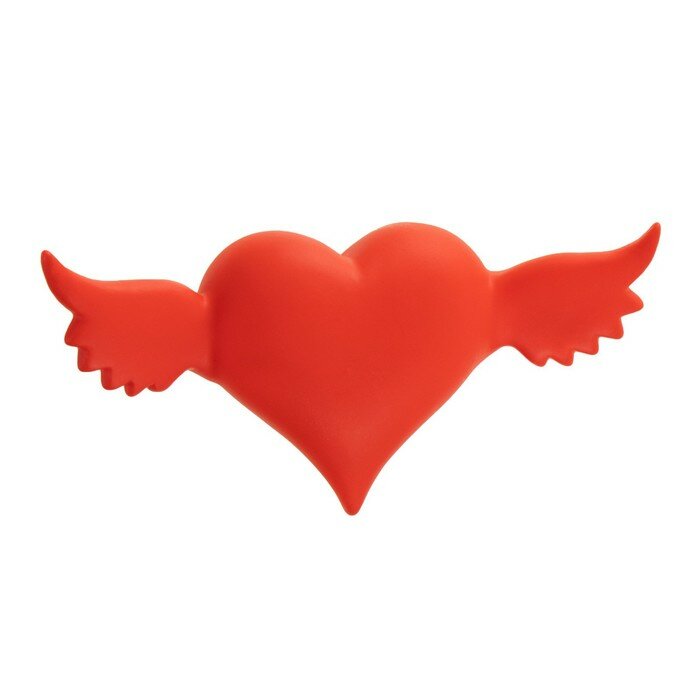 Настольные RISALUX Ночник Сердце с крыльями LED красный 7х14,3х3,8 см - фотография № 6