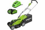 Аккумуляторная газонокосилка Greenworks G40LM35K2 40V 2501907UA - изображение