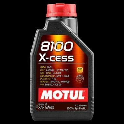 MOTUL 102784 масо моторное 8100 X-CESS 5W40 100SYNT. 1 ИТР