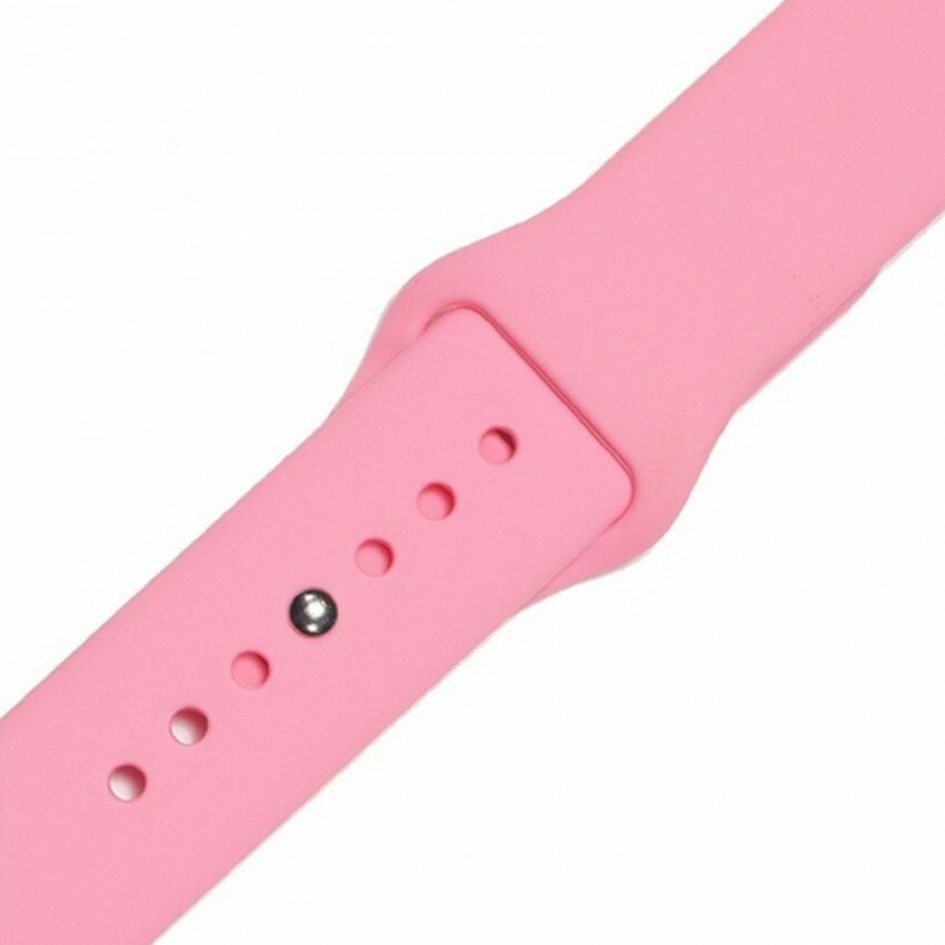 Силиконовый ремешок для часов Apple Watch 42mm (Pink)