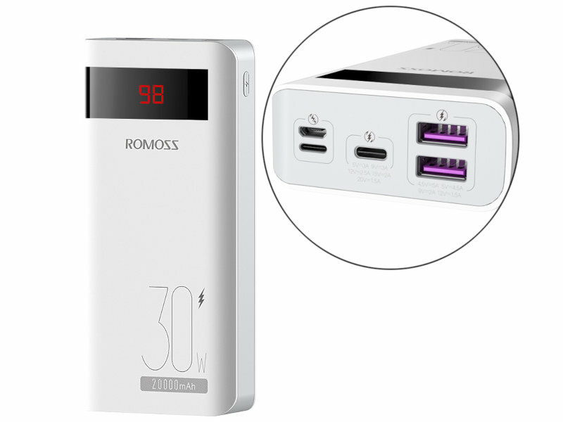 Повербанк (Powerbank) Romoss 20000 мАч 30w Sense 6PS PRO