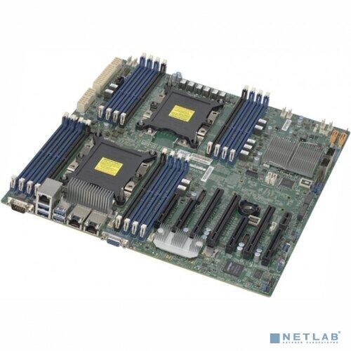 Supermicro Материнская плата Supermicro MBD-X11DPH-I-B Серверная материнская плата C624 S3647 EATX BLK MBD-X11DPH-I-(B)