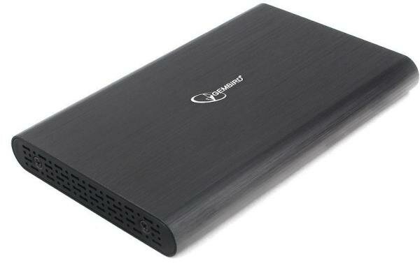 Gembird EE2-U3S-50 Внешний корпус 2.5 чёрный, USB 3.0, SATA, до 2 Тб, алюминий