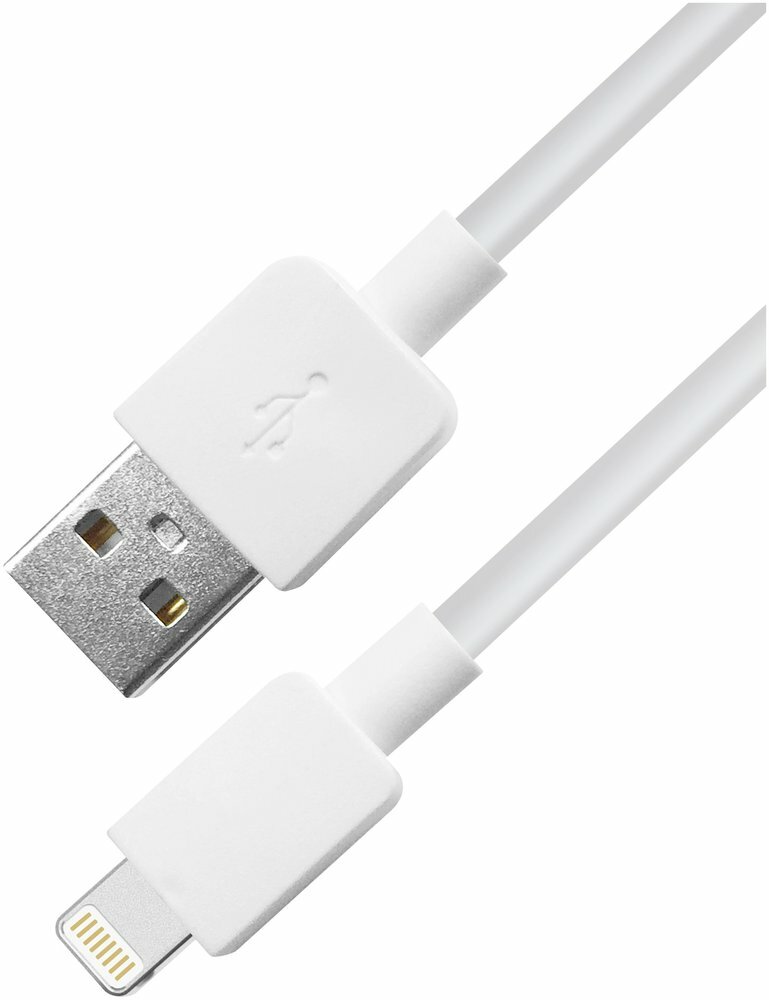 Кабель Defender Ach02-01l, Lightning - Usb, 1 А, 1 м, белый Defender 9317207 .