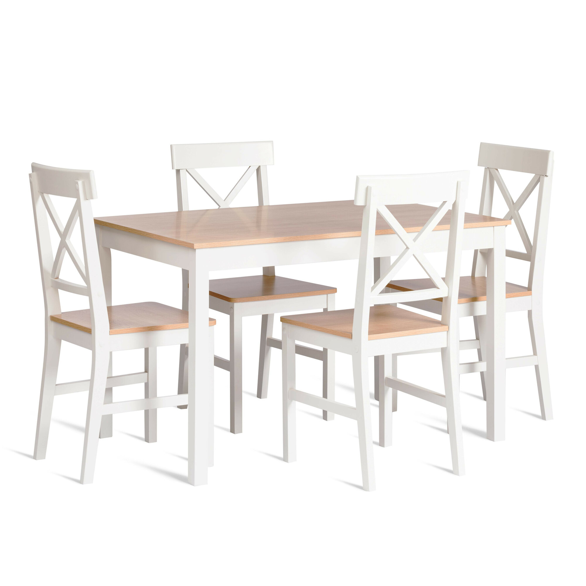 Обеденный комплект TetChair Hudson Dining Set mod.0103 White-Natural